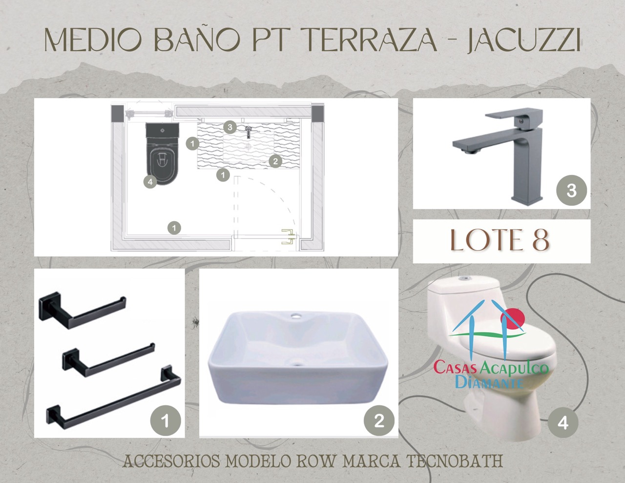 Paradiso Residences Ensueño 8 - Modelo accesorios baños 9